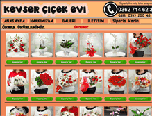 Tablet Screenshot of kevsercicekevi.com